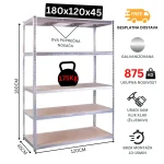 Galvanizovana-Metalna-Polica-180x120x45-Naslovna-Slika-Proizvoda - New