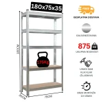 Galvanizovana-Metalna-Polica-180x75x35-Naslovna-Slika-Proizvoda - New