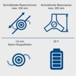 Aku trimer za travu 20 V 4 Ah Brushless BC-BCH330/20-X Scheppach - Slika 8