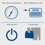Hibridni prenosni kompresor 10,3 bar Airforce 6 Scheppach - Slika 3
