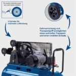 Kompresor za vazduh 100 L 10 bar 3 KS HC550TC Scheppach - Slika 3