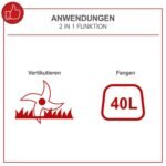 Prozračivač travnjaka 40 cm 4 kW SC55P Scheppach - Slika 2