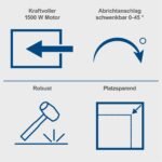 Stacionarno rende blanja 1500 W HMS1080 Scheppach - Slika 6