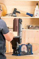 Stona tračna brusilica 150 mm 370 W BTS900 Scheppach - Slika 7