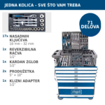 Scheppach TW1100 radionička kolica - set alata od 70 delova - Slika 4