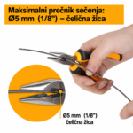 Maksimalni prečnik sečenja mini klešta INGCO HMPS06115
